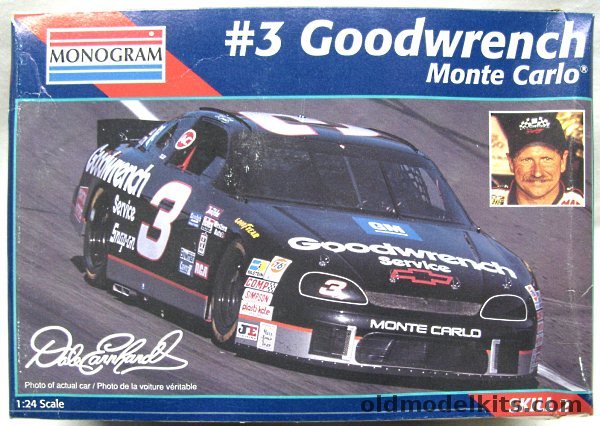 Monogram 1/24 Dale Earnhard #3 Goodwrench Chevrolet Monte Carlo, 2447 plastic model kit